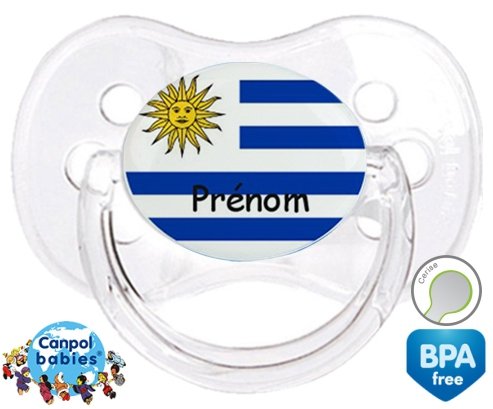Drapeau uruguay + prénom: Sucette Cerise-su7.fr