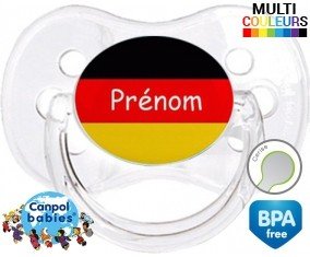 Drapeau allemagne + prénom: Sucette Cerise-su7.fr