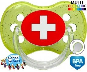 Drapeau suisse: Sucette Cerise-su7.fr