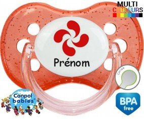 Croix basque + prénom: Sucette Cerise-su7.fr