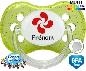 Croix basque + prénom: Sucette Cerise-su7.fr