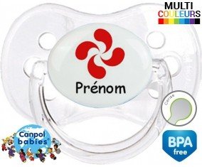 Croix basque + prénom: Sucette Cerise-su7.fr