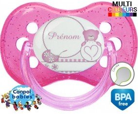 Ourson (fille) + prénom: Sucette Cerise-su7.fr