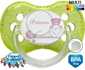Ourson (fille) + prénom: Sucette Cerise-su7.fr