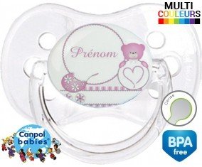 Ourson (fille) + prénom: Sucette Cerise-su7.fr