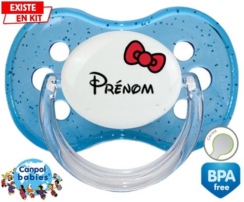 Noeud + prénom: Sucette Cerise-su7.fr