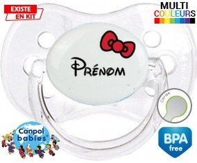 Noeud + prénom: Sucette Cerise-su7.fr