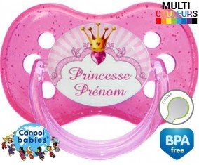 Design princesse + prénom: Sucette Cerise-su7.fr