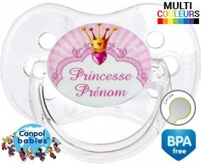 Design princesse + prénom: Sucette Cerise-su7.fr