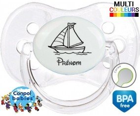 Bateau + prénom: Sucette Cerise-su7.fr