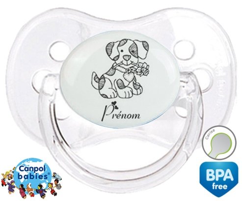 Chien fleur + prénom: Sucette Cerise-su7.fr