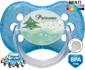Sapin + prénom : Sucette Cerise personnalisée