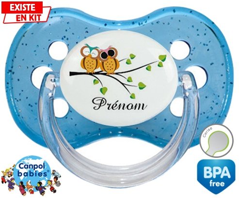 Hibou style2 + prénom: Sucette Cerise-su7.fr