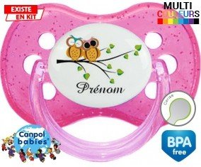 Hibou style2 + prénom: Sucette Cerise-su7.fr