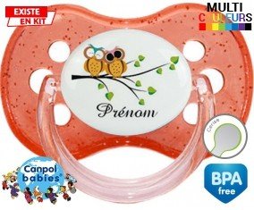 Hibou style2 + prénom: Sucette Cerise-su7.fr