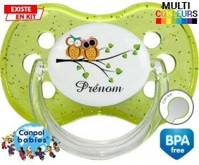 Hibou style2 + prénom : Sucette Cerise