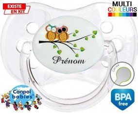 Hibou style2 + prénom: Sucette Cerise-su7.fr