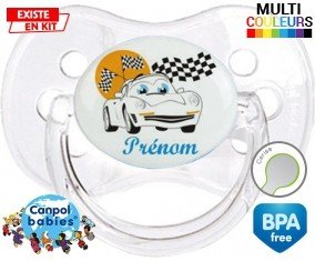 Voiture (garçon) + prénom: Sucette Cerise-su7.fr