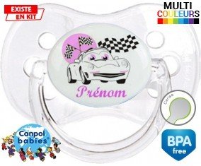 Voiture (fille) + prénom: Sucette Cerise-su7.fr