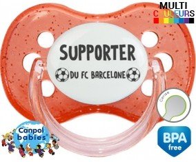 Foot supporter fc barcelone: Sucette Cerise personnalisée -