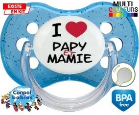 I love papy et mamie : Sucette Cerise personnalisée