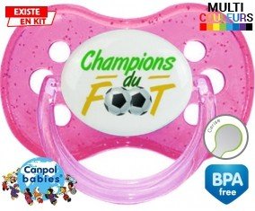 Champion du foot: Sucette Cerise personnalisée - su7.fr