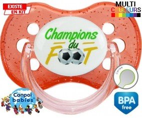 Champion du foot: Sucette Cerise personnalisée - su7.fr
