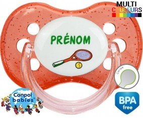 Tennis + prénom: Sucette Cerise-su7.fr