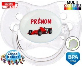 Tetine Formule 1 + prénom embout Cerise