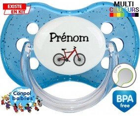 Vélo + prénom : Sucette Cerise personnalisée