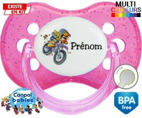 Moto et style1 + prénom: Sucette Cerise-su7.fr