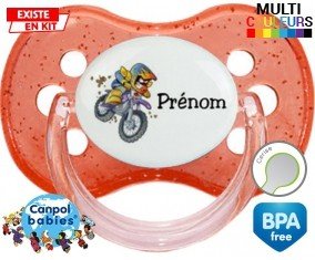 Moto et style1 + prénom: Sucette Cerise-su7.fr