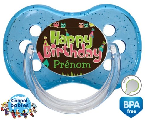 Happy birthday style3 + prénom: Sucette Cerise-su7.fr