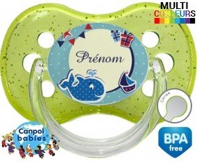 Baleine + prénom: Sucette Cerise-su7.fr