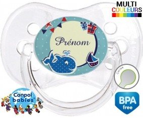 Baleine + prénom: Sucette Cerise-su7.fr