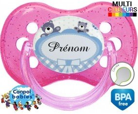 Oursons + prénom: Sucette Cerise-su7.fr