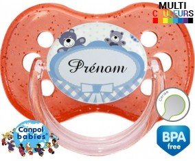Oursons + prénom: Sucette Cerise-su7.fr