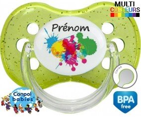 Couleur + prénom: Sucette Cerise-su7.fr