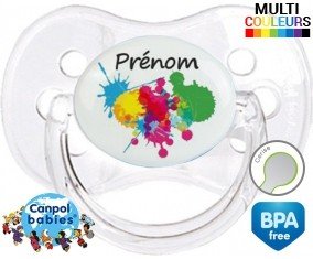 Couleur + prénom: Sucette Cerise-su7.fr