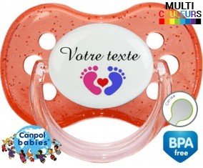 Coeur (mixte) + prénom: Sucette Cerise-su7.fr