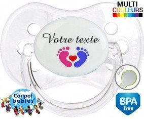 Coeur (mixte) + prénom: Sucette Cerise-su7.fr