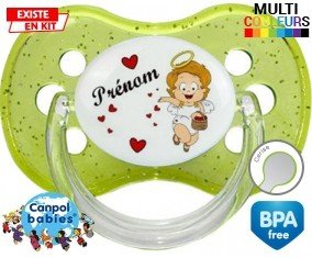 Ange cœur + prénom: Sucette Cerise-su7.fr