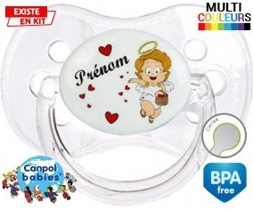 Ange cœur + prénom: Sucette Cerise-su7.fr