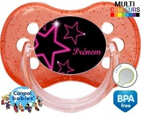 Stars + prénom: Sucette Cerise-su7.fr