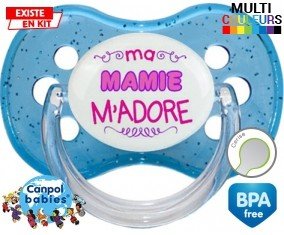 Ma mamie m'adore (fille) : Sucette Cerise personnalisée