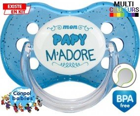 Mon papy m'adore (garcon) : Tétine Cerise personnalisée