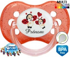 Coccinelles + prénom: Sucette Cerise-su7.fr