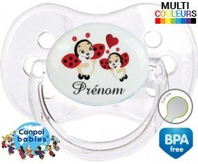 Coccinelles + prénom: Sucette Cerise-su7.fr