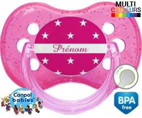 Étoile rose + prénom: Sucette Cerise-su7.fr