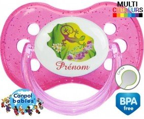 Reunion couleur + prénom: Sucette Cerise-su7.fr
